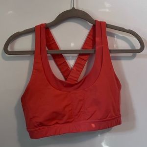 Orange lululemon sports bra